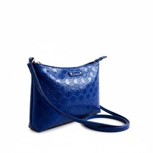 💙 Kate Spade New York Embossed Patent Leather Crossbody – Cobalt Blue 💙
